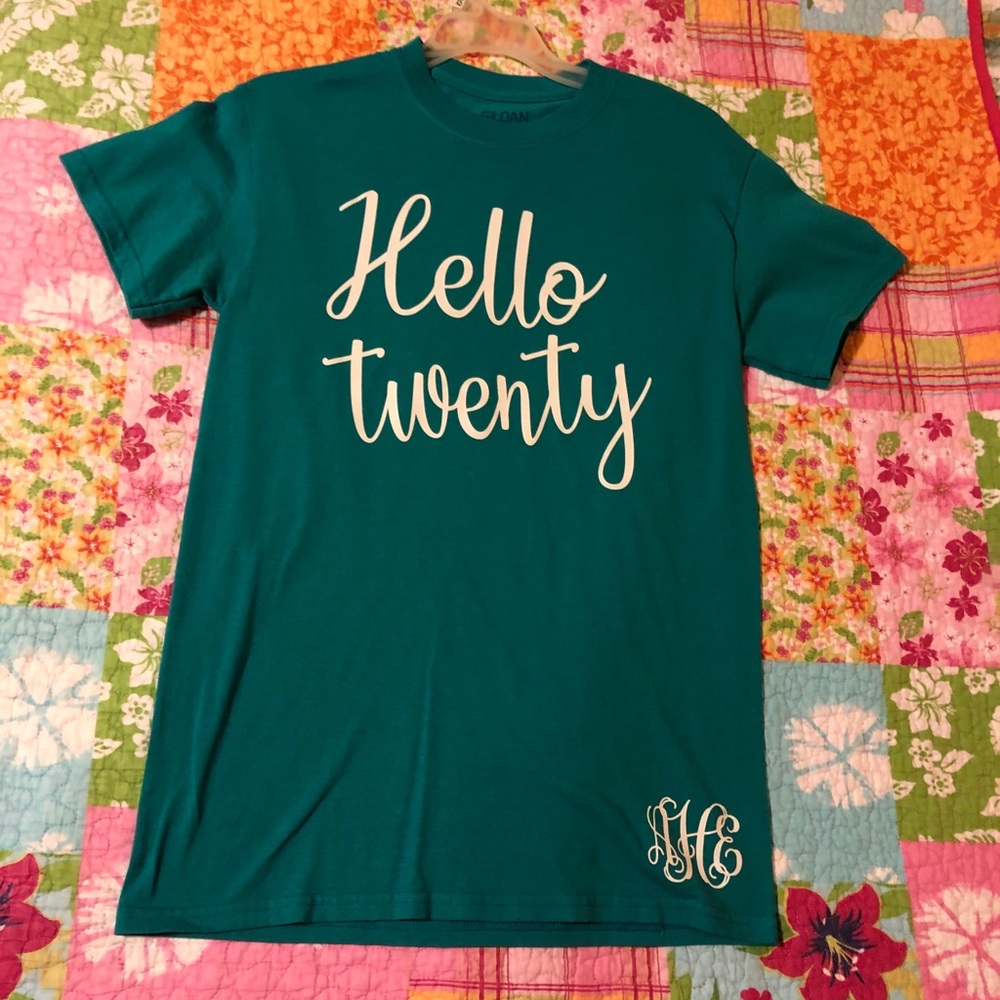 Hello Twenty birthday tee